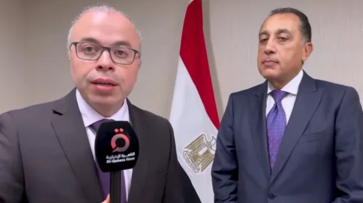 لقاء رئيس الوزراء المصري مع القاهرة الإخبارية