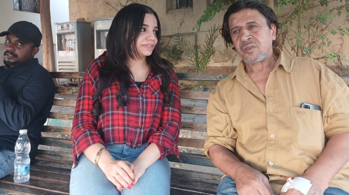 الفنان بدوي فهمي والزميلة هايدي محمد