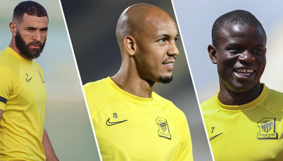 بنزيما وكانتي وفابينيو