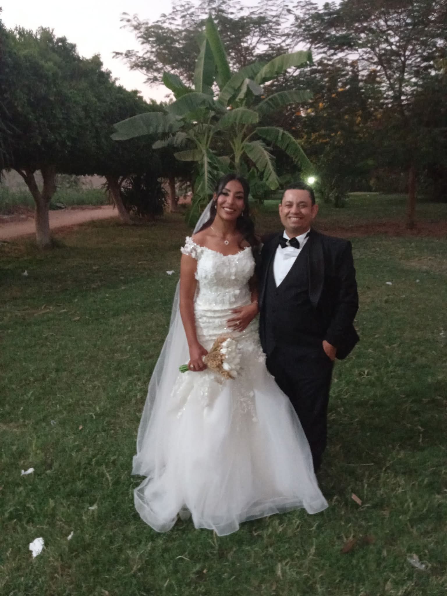 العريس عادل ناجح وعروسته تهاني شنودة