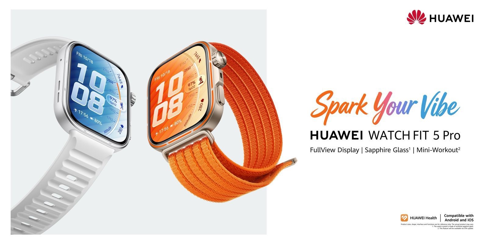 مواصفات ساعة HUAWEI WATCH FIT 5