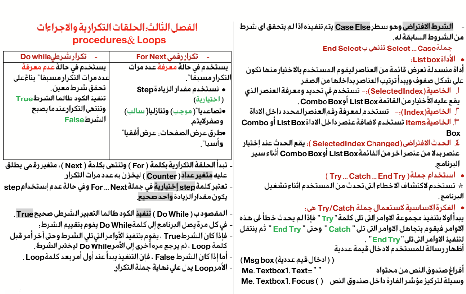 ملخص كمبيوتر تالته اعدادي4