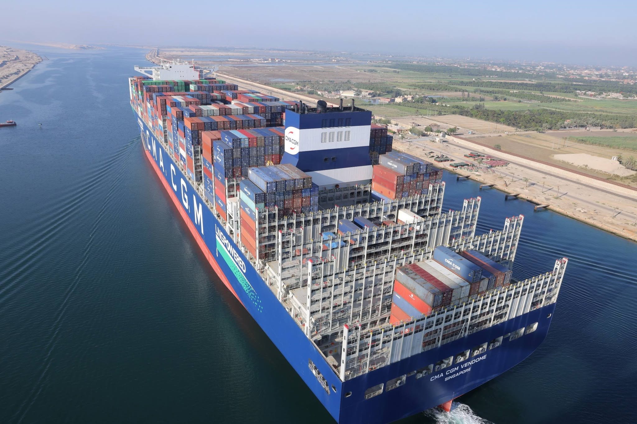 720905822_1587422176761530_4423934372521066543_n سفينة الحاويات العملاقة CMA CGM VENDOME