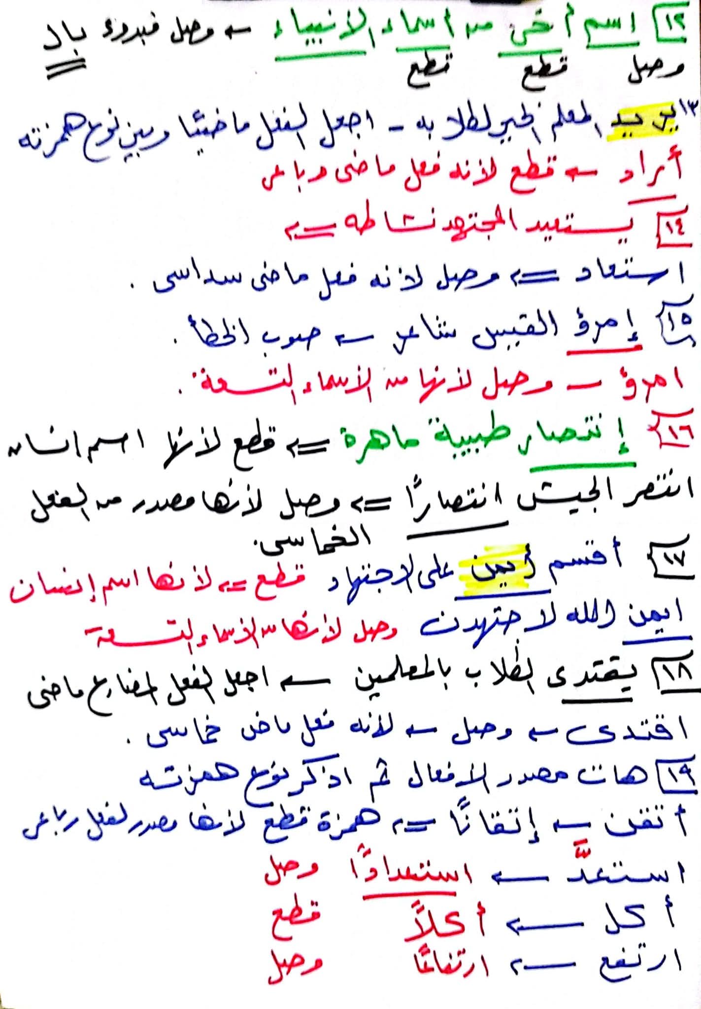 تدريبات على درس همزة القطع وألف الوصل، أهم الأسئلة والإجابات - تليجراف مصر