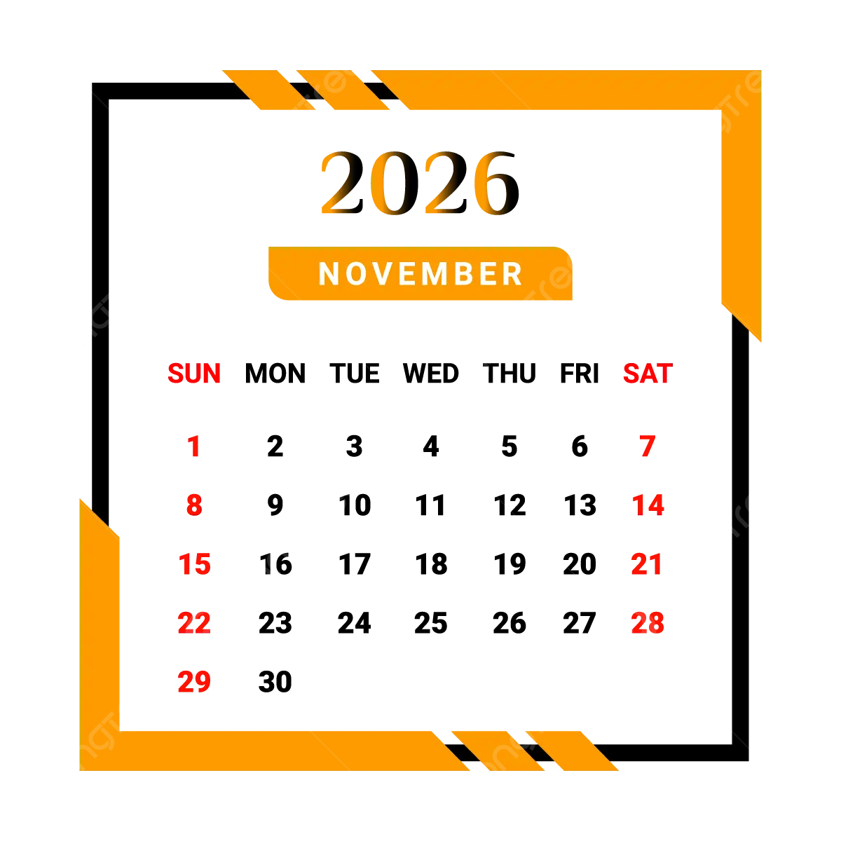 pngtree-2026-november-month-calendar-with-yellow-a